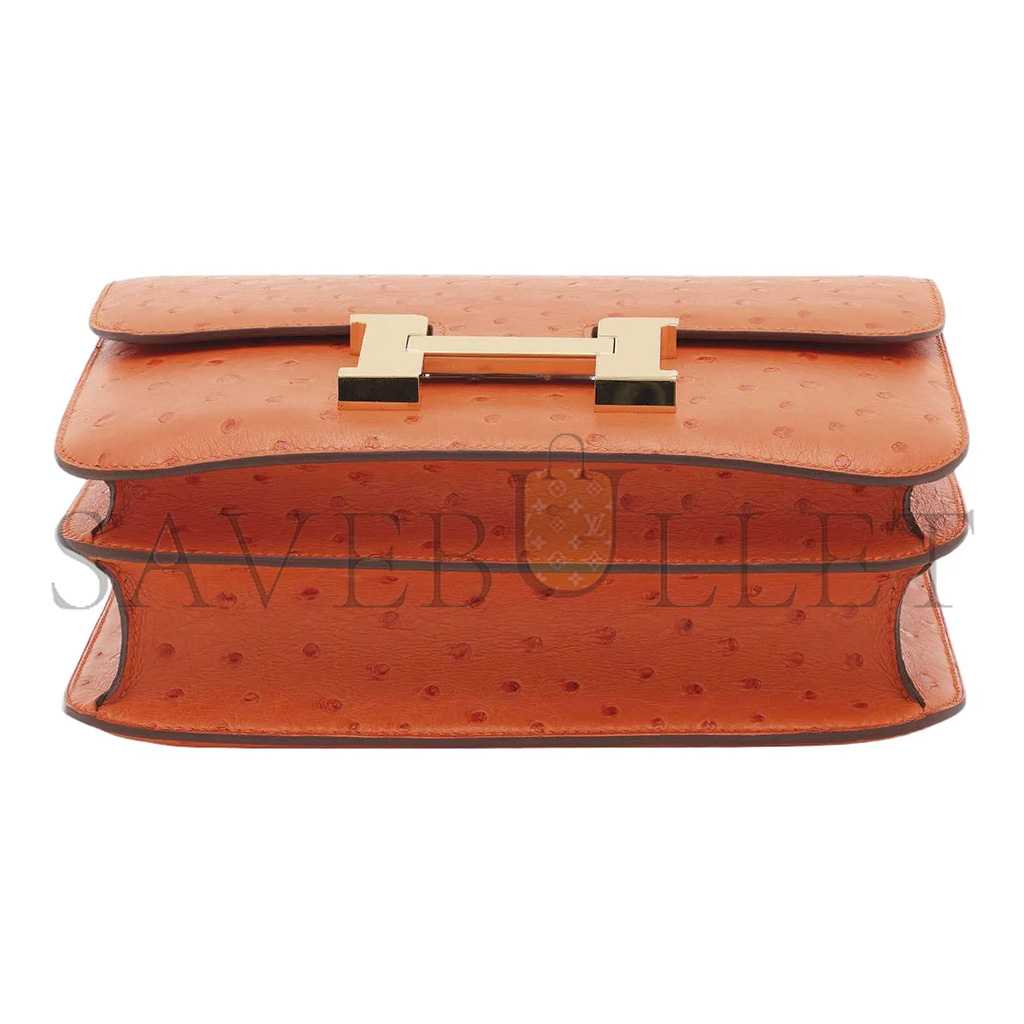 H**mes master constance 18 tangerine h083987cc5k(19*15*4cm)